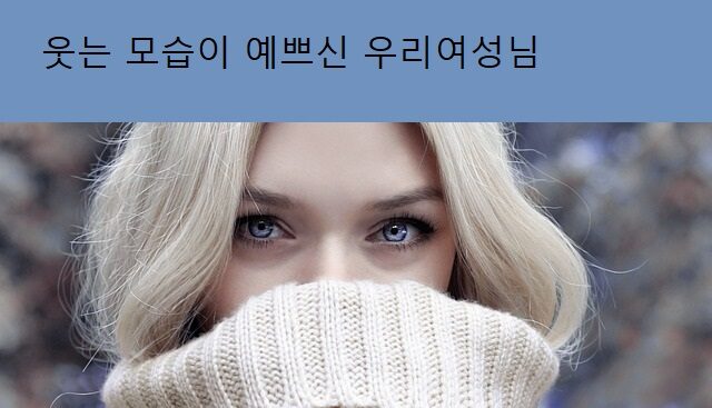 웃는모습이 예쁜여성님